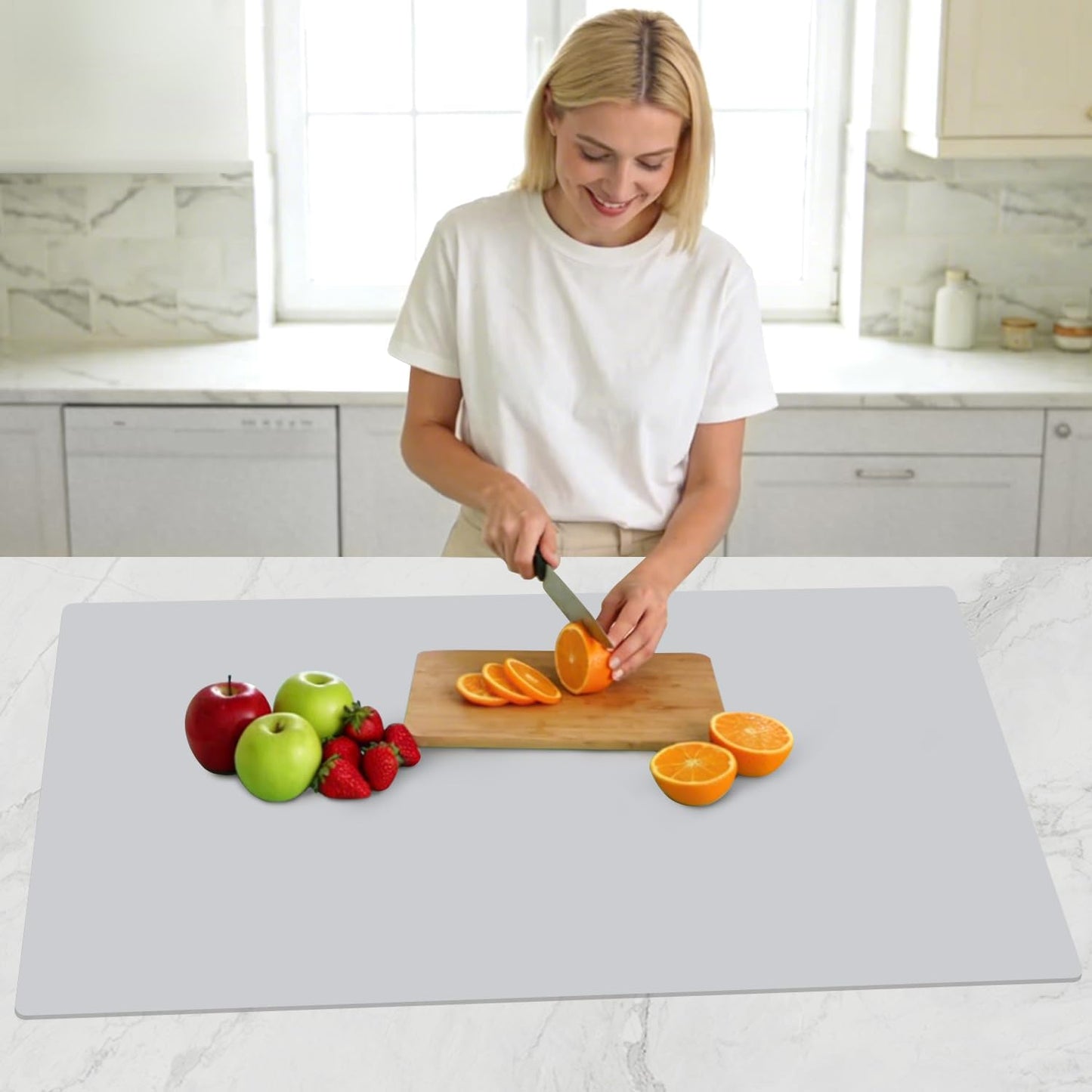 Standard Silicone Mat,Black Baking Mat-Food Grade Kids Dinner Table Placemat Non Slip Counter Mat with Raised Edges Heat Resistant Mat for Air Fryer Nonstick Pastry Dough Mat(1 Pack 23.6'' x 15.7'')