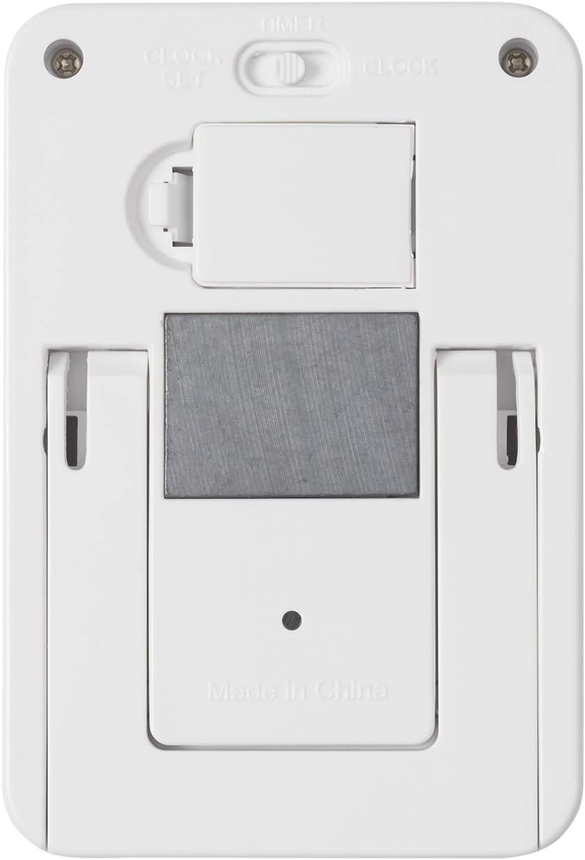 Taylor Dual Event Digital Timer w/Clock, White