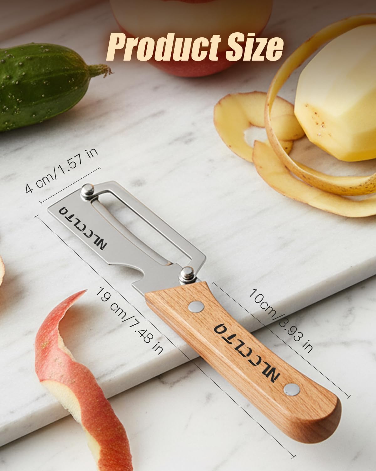 Kiwi Peeler Multifunctional Vegetable Peeler Stainless Steel Potato De Papas Kitchen Shears and Pineapple Peelers Fruit Food Pelador De Verduras Apple Corer Paring Knife Carrot Shredder (3pcs)