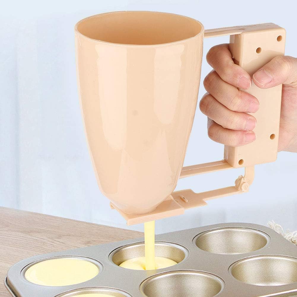Pancake Batter Dispenser, Batter Dispenser with Squeeze Handle, ABS Pancake Dispenser for Batter Kitchen Must-Have Tool for Perfect Pancakes, Cupcake, Waffle, Muffin Mix