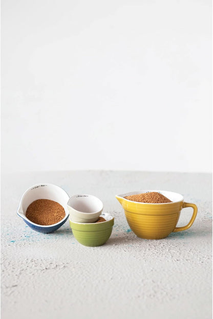 Creative Co-Op Bowl Shaped Measuring Cups (Set of 4 Sizes)