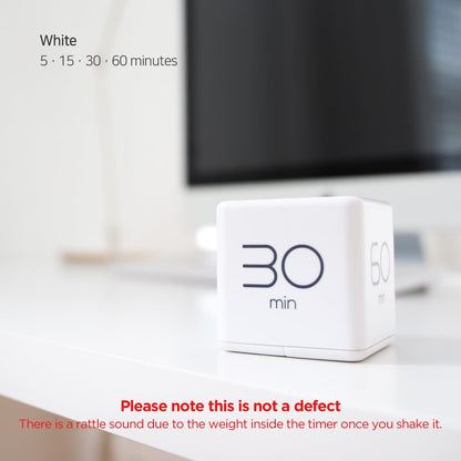 mooas Cube Timer (Mint), Flip Timer Productivity Timer, Time Management, Block Timer Kids Cube Timer Kitchen Timer Desk Timer for Studying Workout Classroom 1, 3, 5, 10 min Timer Setting