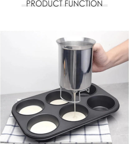 900ml Pancake Batter Dispenser for Pancakes, Cupcakes, Muffins Accessory