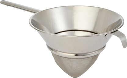 Restaurantware Fine Mesh Strainer Set of 3 Different Sizes with Silicone Handle Stainless Steel Extra Fine Mesh Strainer Heat-Resistant Handle Dishwasher-Safe for Rice, Quinoa, Pasta