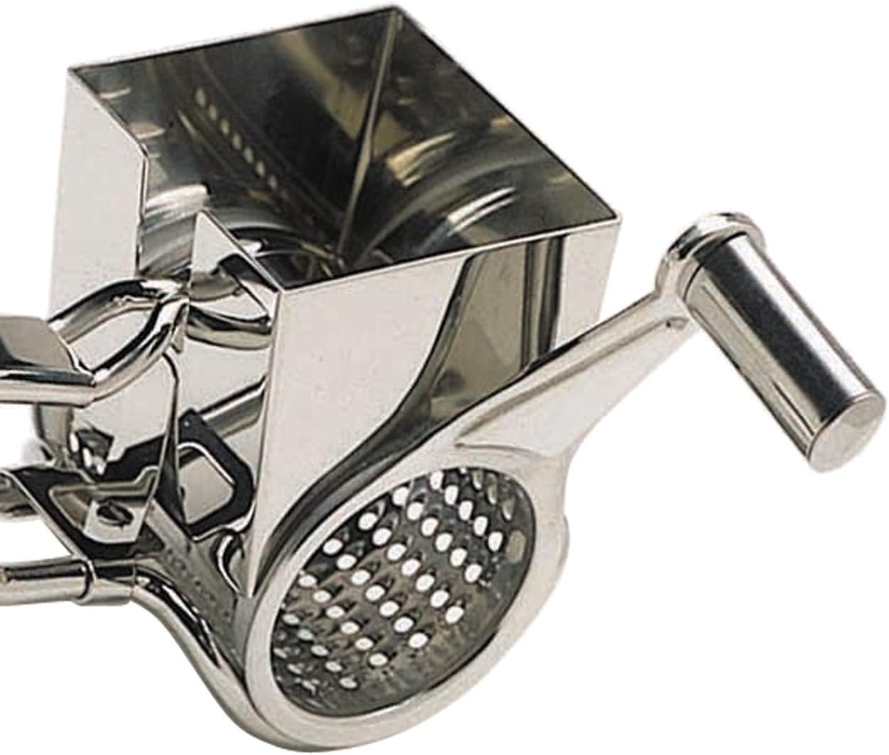 MasterClass Deluxe Stainless Steel Rotary Cheese Grater, Silver