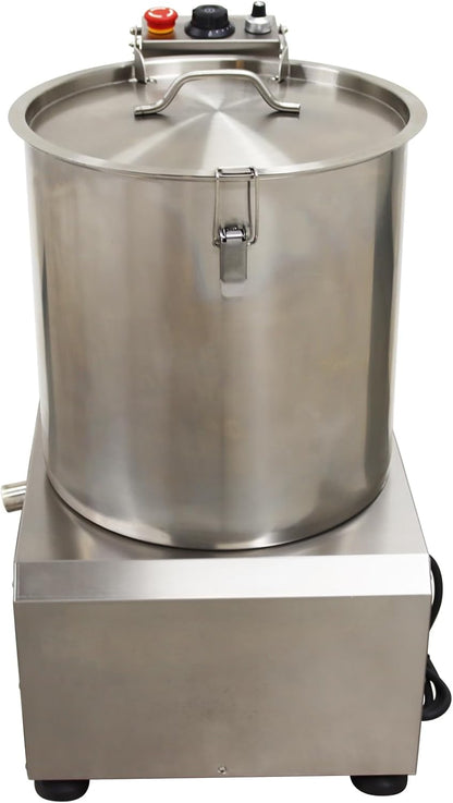 INTSUPERMAI Conmercial Salad Spinner Stainless Steel Adjustable Speed Vegetable Water Thrower Dehydrator Fruit Vegetables Dryer Salad Vegetable Dehydrator 110V