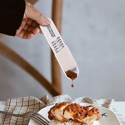 Adjustable Wet & Dry Measuring Spoon with Scale（White）