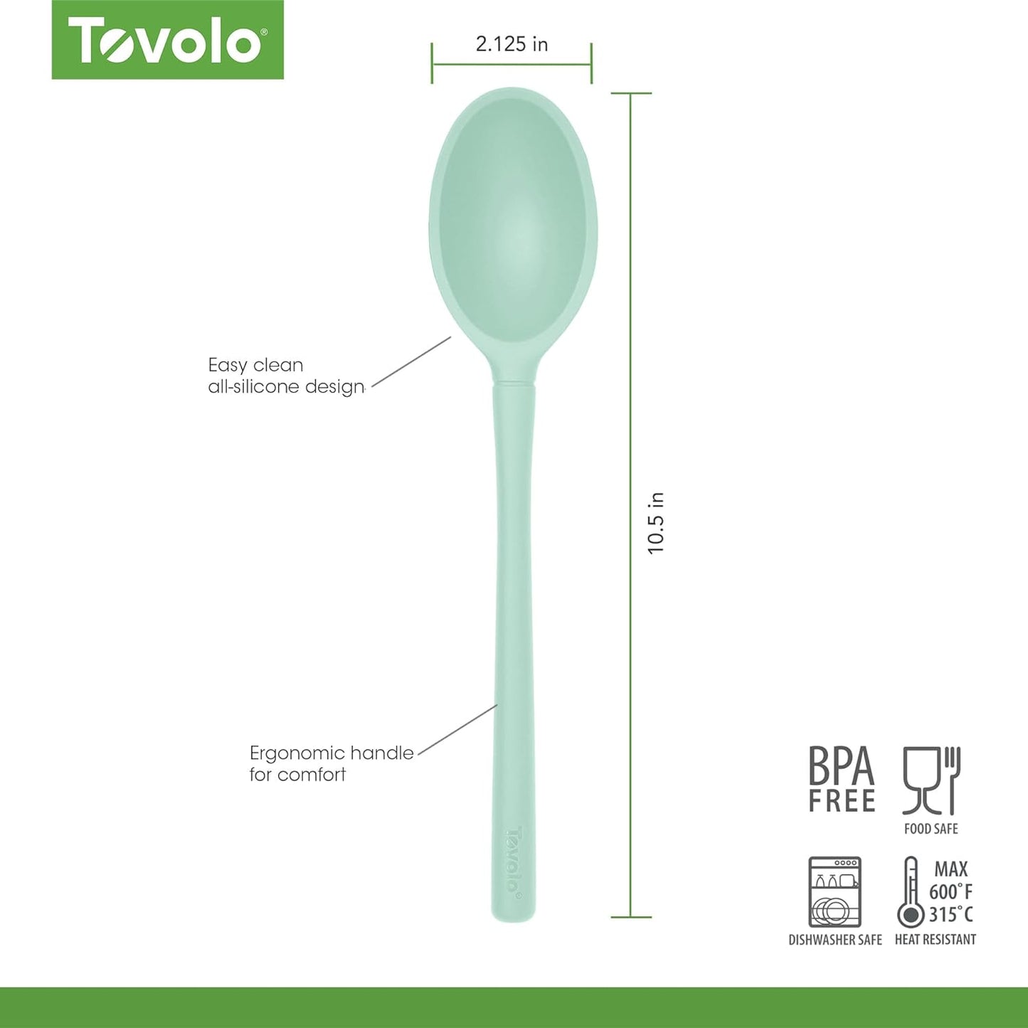 Tovolo Pasta Claw Spaghetti Spoon Scoop Charcoal Gray Silicone Pasta Spoon with Teeth, BPA Free Silicone Pasta Fork for Serving Spaghetti Linguine and Noodles, Heat Safe Pasta Serving Spoon