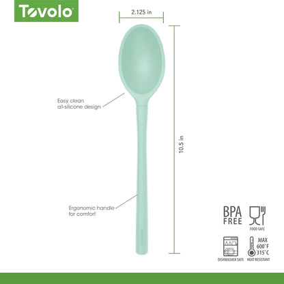 Tovolo Pasta Claw Spaghetti Spoon Scoop Charcoal Gray Silicone Pasta Spoon with Teeth, BPA Free Silicone Pasta Fork for Serving Spaghetti Linguine and Noodles, Heat Safe Pasta Serving Spoon