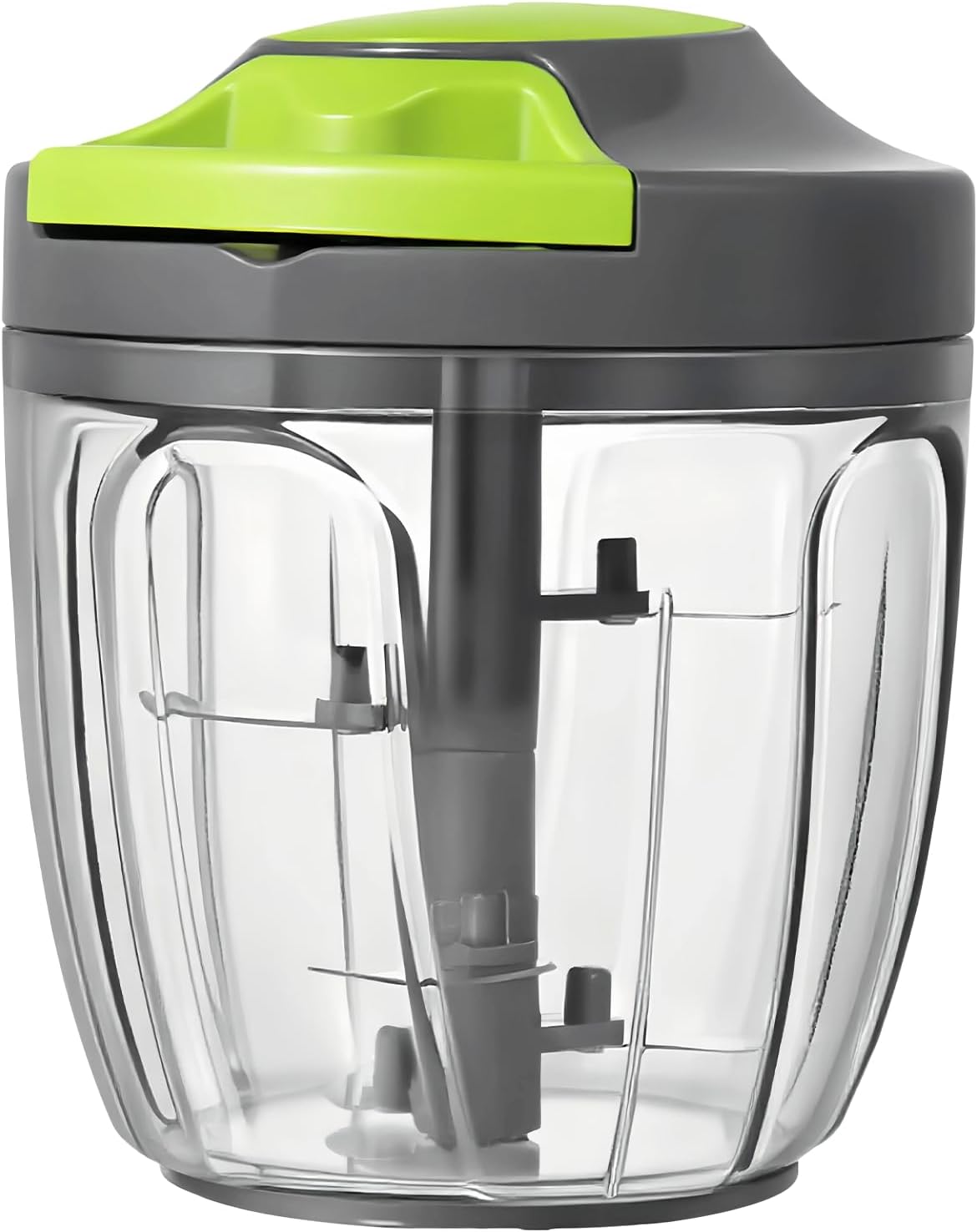Manual Food Processor Vegetable Chopper, Portable Hand Pull String Garlic Mincer Onion Cutter for Veggies, Ginger, Fruits, Nuts, Herbs, etc.,500ml
