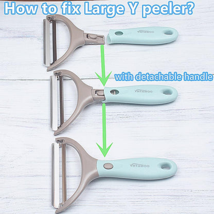 Fruit Peeler Vegetable Peeler 3-in-1 Trio Peeler Set Julienne Peeler Potato Peeler Vegetable Peeler Slicer Stainless Steel