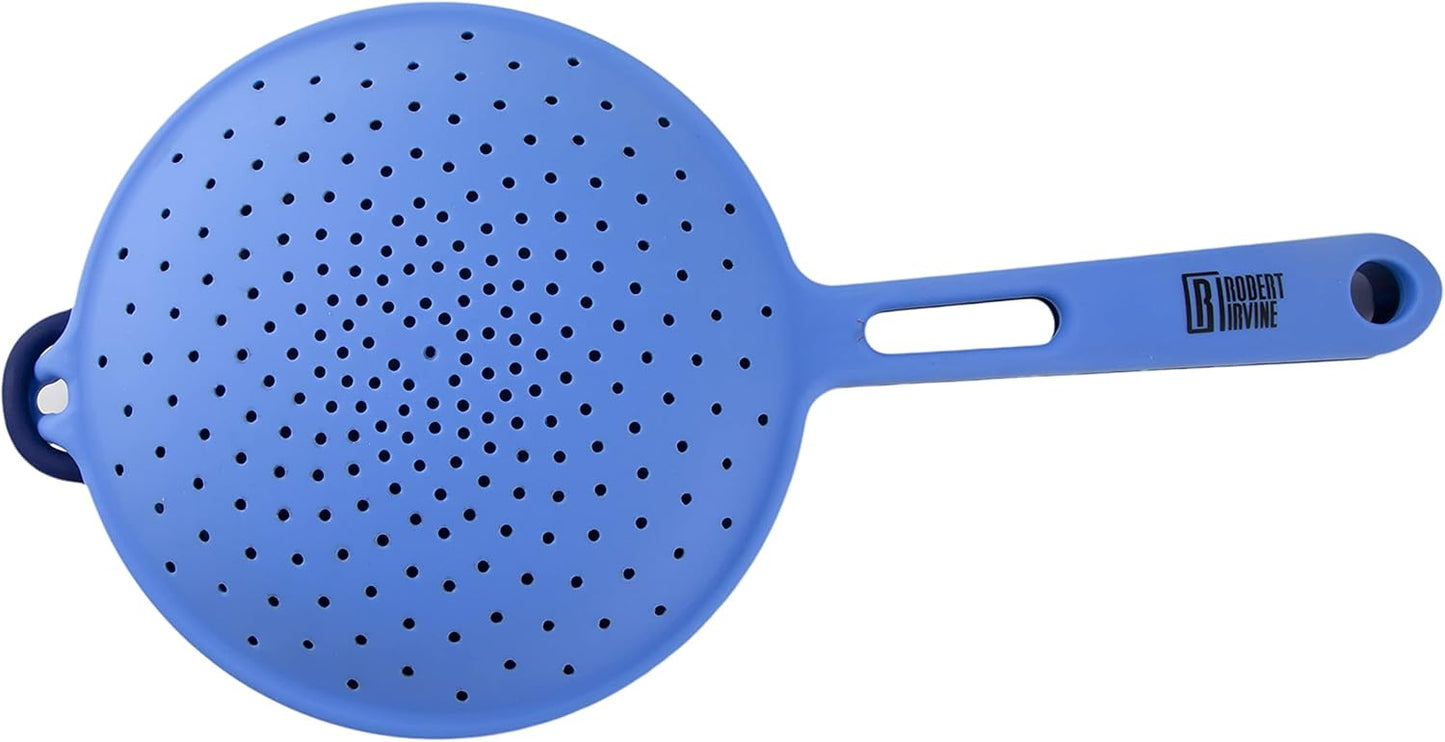 Cambridge Robert Irvine 2-in-1 Collapsible Colander, 0, BLACK