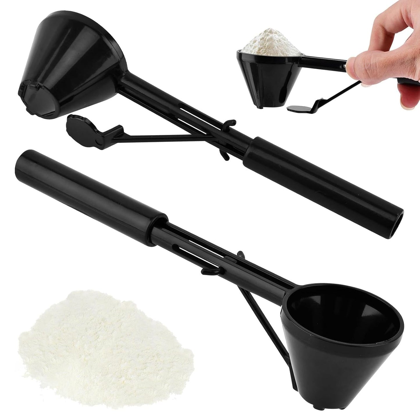 Coffee Scoop Funnel for K-Cups Reusable, Measuring Scoop Funnel for Filling Water Bottles with Protein Powder Milk Powder Filling, Coffee Spoon Accessories