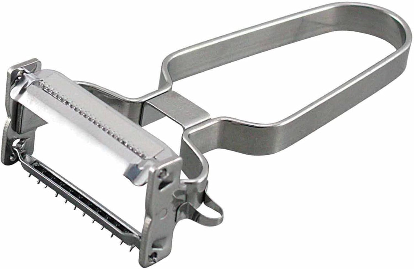 Shimomura Planning 38230 Shredded Peeler, 2-Way (Made in Japan), Dishwasher Safe, Double-Sided Use, Julienne 0.13 inch (3.4 mm), Cut Throws, 0.06 inch (1.6 mm), Uniform Cut, Sharp Sharp, Time-Short,
