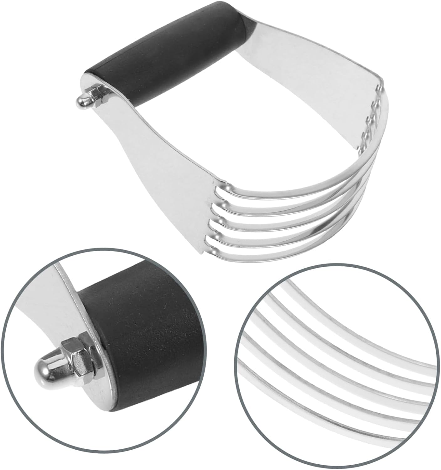 SHOWERORO Heavy Duty Pastry Cutter for Baking Dough Blender Stainless Steel Butter Scraper Flour Mixing Tool