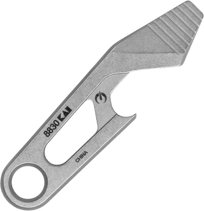 Kershaw Recap Multi-Tool, Stainless Steel, EDC Multi-Tool with Bottle Opener, Pry Bar, and Flathead Screwdriver Tip, Integrated Lanyard Hole, for Key Ring, Pocket or Purse Carry