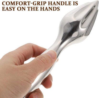 Stainless Steel Citrus Reamer Handheld Lemon Squeezer Reamer - Manual Lemon Juicer Easy to Hold Kitchen Juicing Tool Manual Orange Lime Lemon Juice Extractor for Home Bar Cafe Use