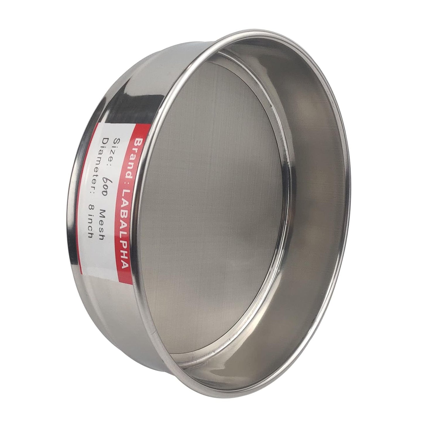 LABALPHA 120 Mesh Lab Sieves, #120 Mesh Test Sieve, 8'' Diameter, 304 Stainless Steel Wire Cloth (0.125mm)