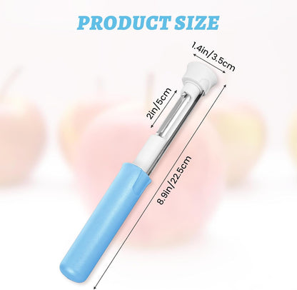 Red Apple Corer and Peeler, Multi Functional Apple Corer for Bell Peppers Pears,Stainless Steel 2-In-1 Household Kitchenware, Plastic-Handle,Fruit and Vegetable Peeling Tool,Christmas Halloween Gifts