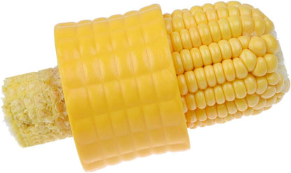 Corn Stripping Tool, Set of 2 - These Corn Cobber Tools are the Easiest Way to Remove Kernels from Fresh Corn - Just Push Corn Through the Device - The Stainless Steel Blades Work as a Corn Zipper