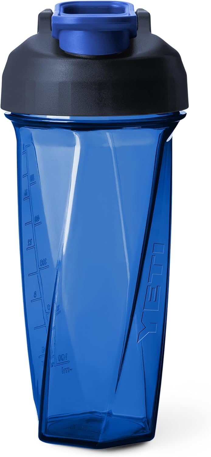 YETI Yonder Helimix Vortex Blender Shaker Bottle Holds up to 20oz | No Blending Ball or Whisk | USA Made | Portable Pre Workout Whey Protein Drink Shaker Cup | Dishwasher Safe, Clear