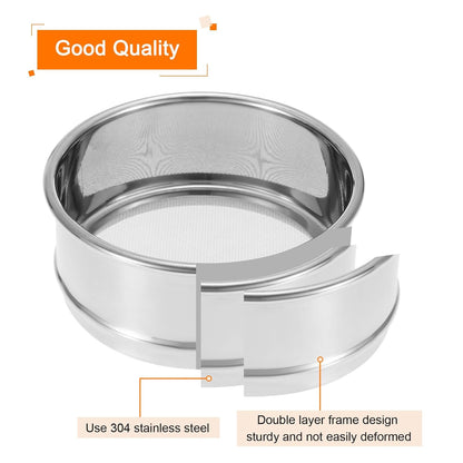 PATIKIL 150 Mesh Lab Sieve, 4" Diameter Test Sieve 304 Stainless Steel Wire Cloth (0.1mm) for Industrial Laboratory