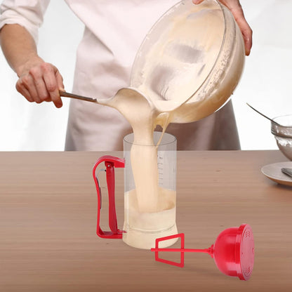 Pancake Batter Dispenser, Electric Cupcakes Batter Mixer Cordless Battery Powered Waffle Batter Maker Machine for Cupcakes Crepes, Cake and Baked Goods