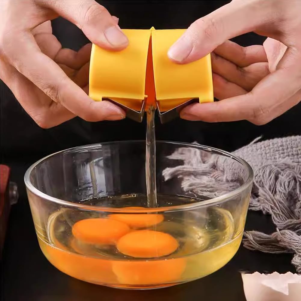 Egg Shell Opener for Hard Boiled Eggs Stainless Steel Egg Peeler Tool Easy Egg Cracker Tool for Raw Eggs, Egg Slicer for Raw Eggs Kitchen Gadgets for Baking