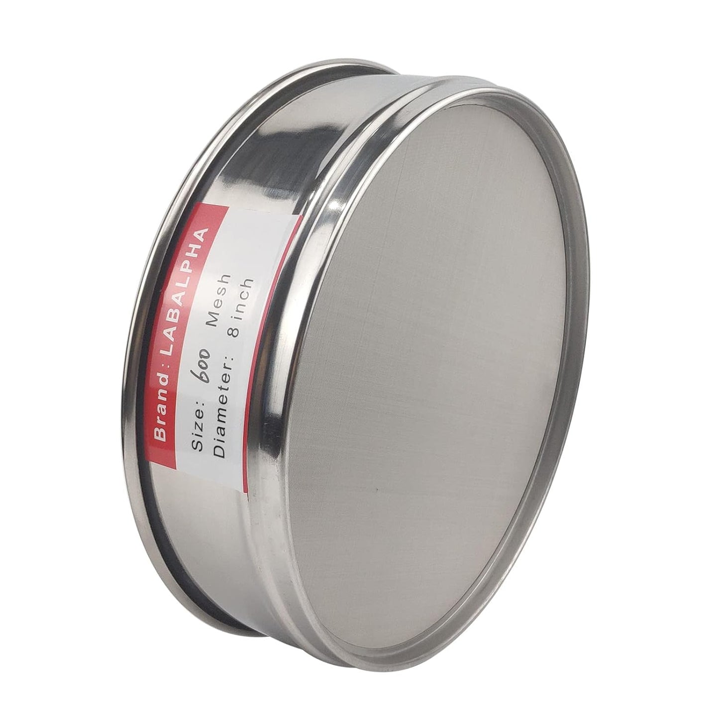 LABALPHA 120 Mesh Lab Sieves, #120 Mesh Test Sieve, 8'' Diameter, 304 Stainless Steel Wire Cloth (0.125mm)