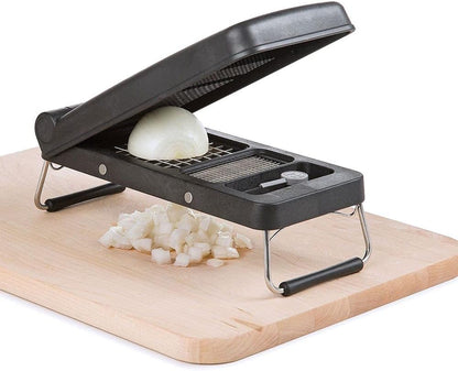 PL8 Professional Chopper, Black - Multi-Functional Vegetable Chopper, Dicer, and Mincer with Sturdy Stainless Steel Frame, Perfect for Onions, Tomatoes, and More