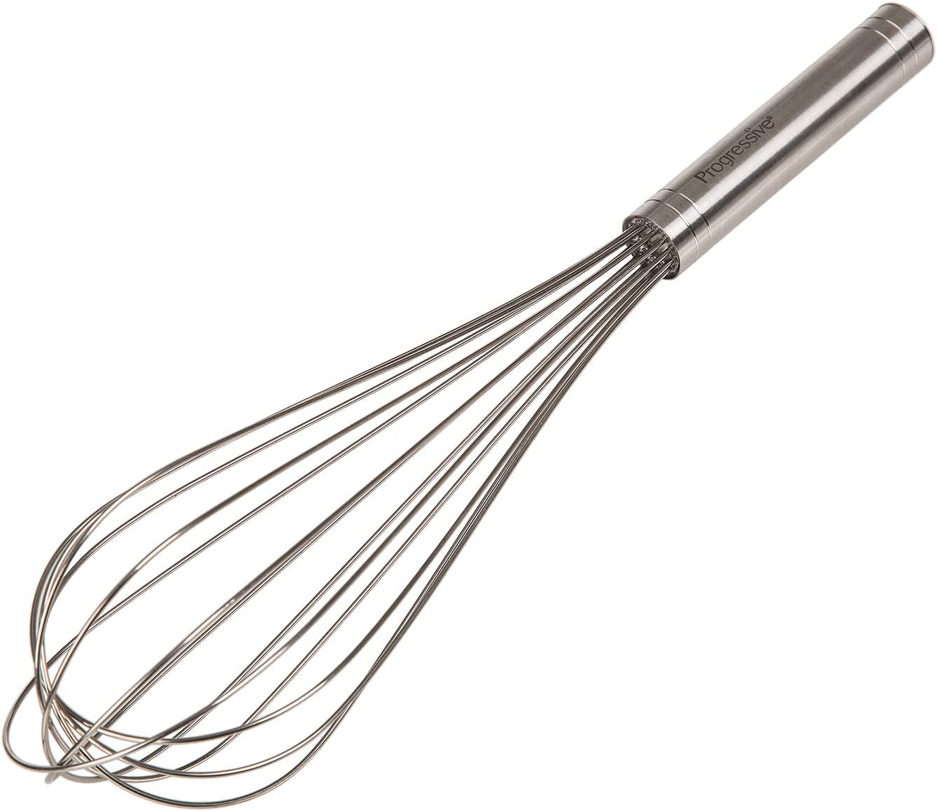 PrepWorks 10 Inch Fat Whisk - Stainless Steel Whisk for Mixing, Beating, and Stirring Sauces, Batter, and More