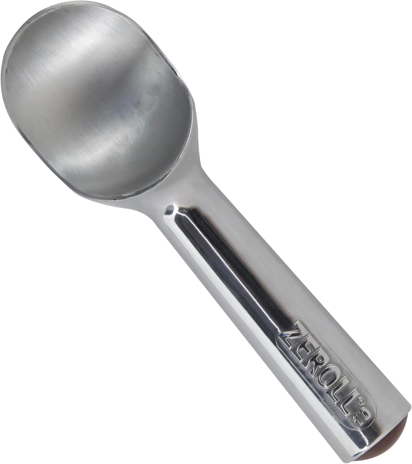 Zeroll, Size 10, in Silver 1010 Original Ice Cream Unique Liquid Filled Heat Conductive Handle Simple One Piece Aluminum Design Easy Release 20 Scoops per, 4-Ounce