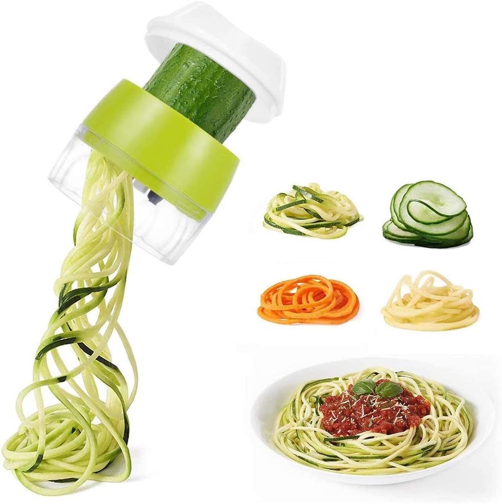 Multi-Function Handheld Spiralizer Vegetable Slicer Adjustable Grater Cutter - axGear