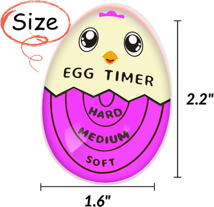 Lasubst Egg Timer for Boiling Eggs that Changes Color When Done, Tricolor
