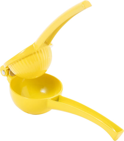 OGGI Combo Citrus Press- Aluminum Manual Citrus Juicer w/Non-Stick Coating, Ideal Hand Juicer, this Citrus Squeezer is a Great Addition to Your Kitchen Accessories, Yellow