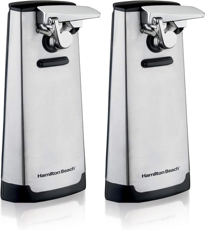 Hamilton Beach Extra-Tall Electric Automatic Can Opener with Easy-Clean Detachable Cutting Lever, Cord Storage, Knife Sharpener, Black (76702)
