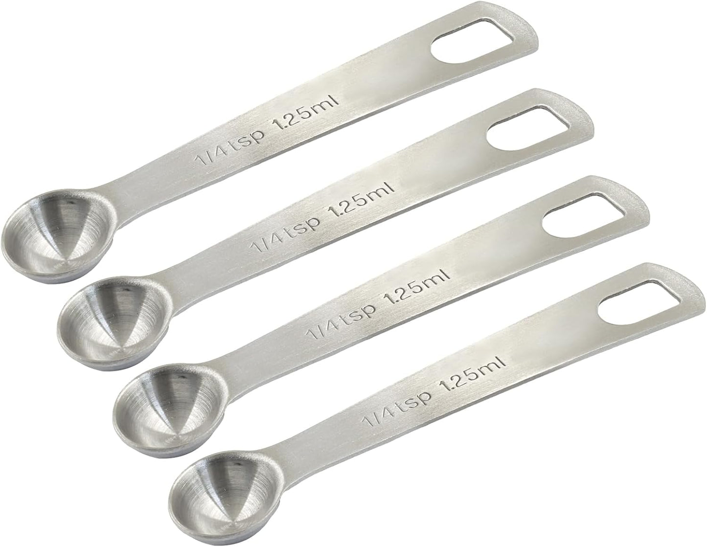 2Pcs 2/3 Tablespoon (2/3 Tbsp | 2 Tsp | 10 Ml | 10 Cc) Stainless Steel Measuring Spoons, 2 Teaspoon Metal Single Measuring Spoon for Measuring Coffee Powder, Grains and Loose Tea