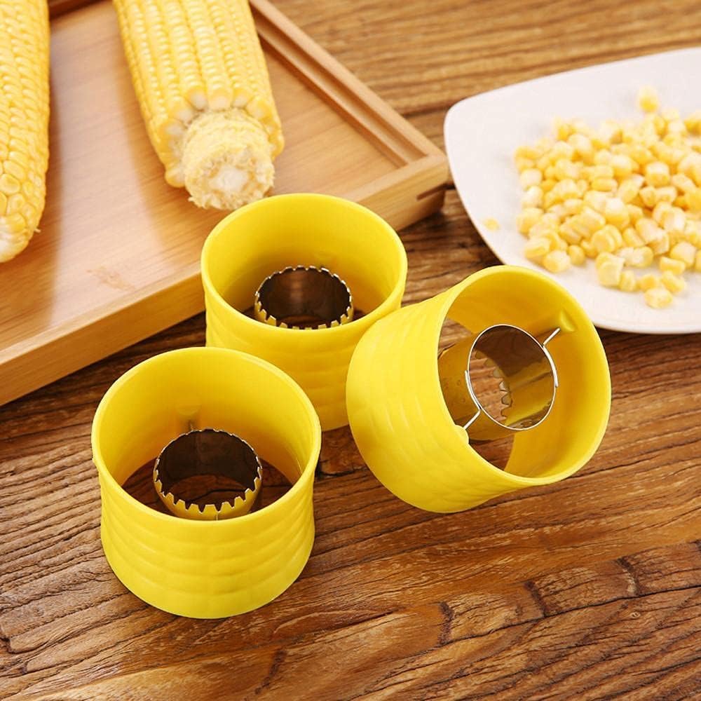 Corn Cob Stripper Stainless Steel Corn Peeler Splitter Remover Quick and Convenient Thresher Kitchen Salad Tool