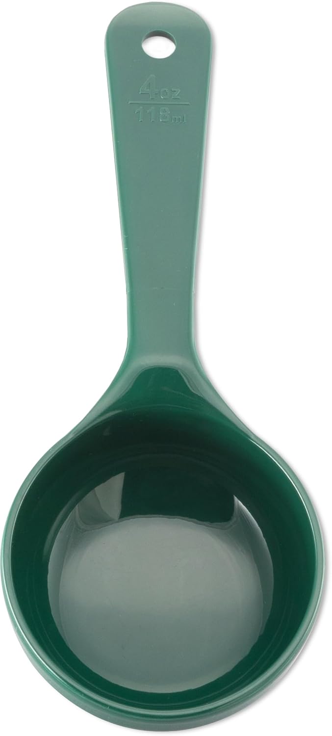 Carlisle FoodService Products 492104 Measure Miser Solid Measuring Spoon with Short Handle, 1 Ounce, Yellow