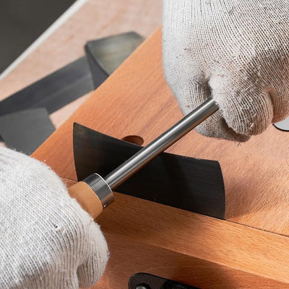 New Cabinet Scraper Cards and Cabinet Scraper Burnisher with 12 Piece Multi-Shaped Scraper Set Suitable for Various Small space and Small-Sized Tasks(HTCSCS13)