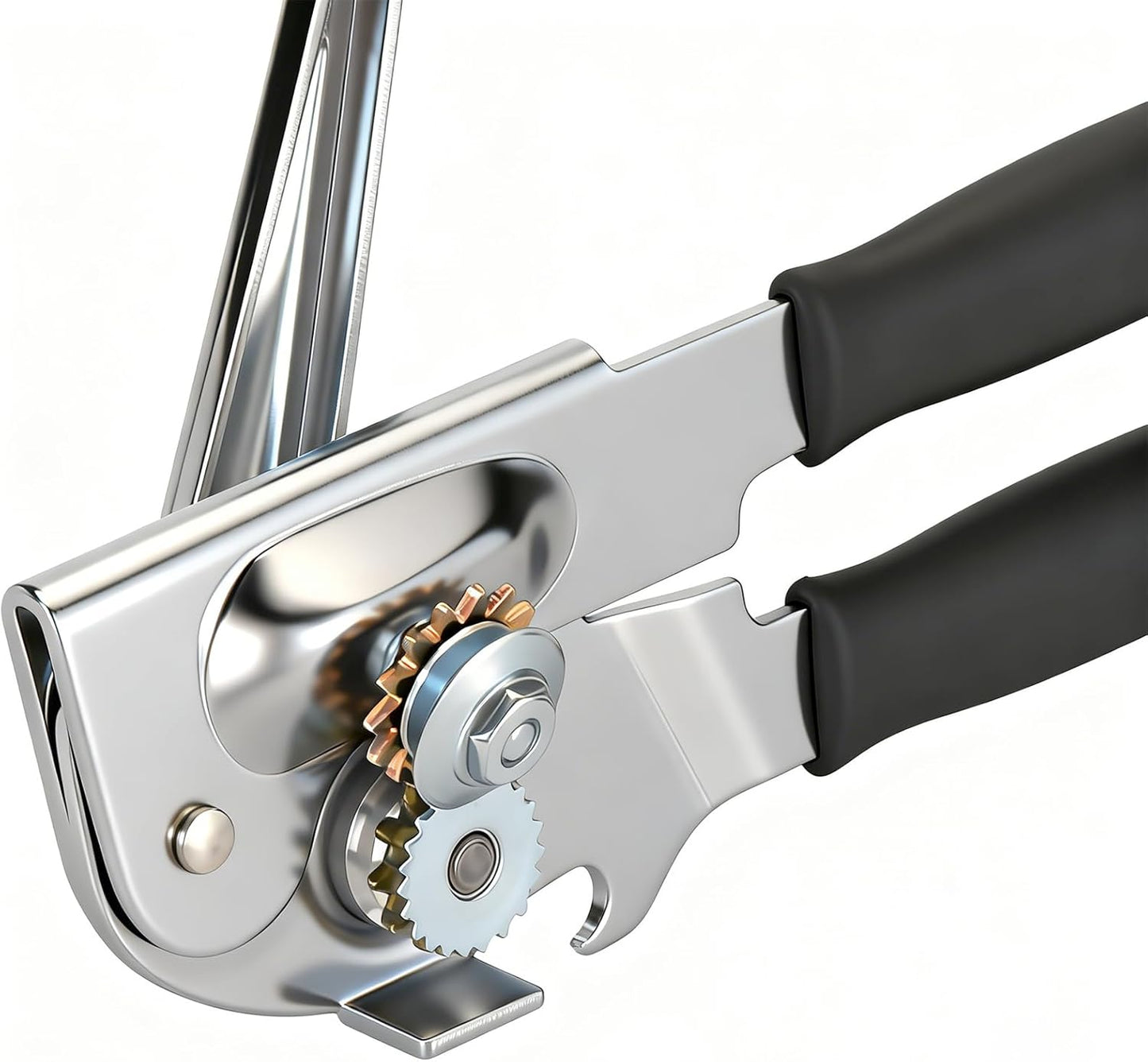 Manual Can Opener,Easy-Grip Hand Crank Can Opener for Seniors & Arthritis - Ergonomic Manual Opener, Heavy Duty for Large Cans, Safe & Comfortable Use at Home or Restaurant