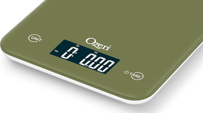 Ozeri Touch Professional Digital Kitchen Scale (12 lbs Edition), Tempered Glass in Elegant Black