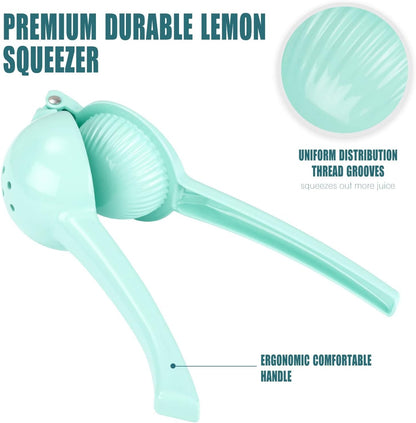 Y-ME Manual Juicer Citrus Lemon Squeezer, Fruit Juicer Lime Press Metal, Professional Hand Juicer Kitchen Tool(Yellow）