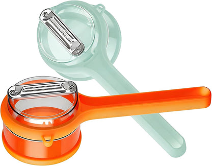 Vegetable Peeler with Container, Special Fruit Peeler with Catcher, Peeler with Storage for Kitchen, Box Storage Vegetable & Fruit Peeler for Potatoes, Apples, Carrots