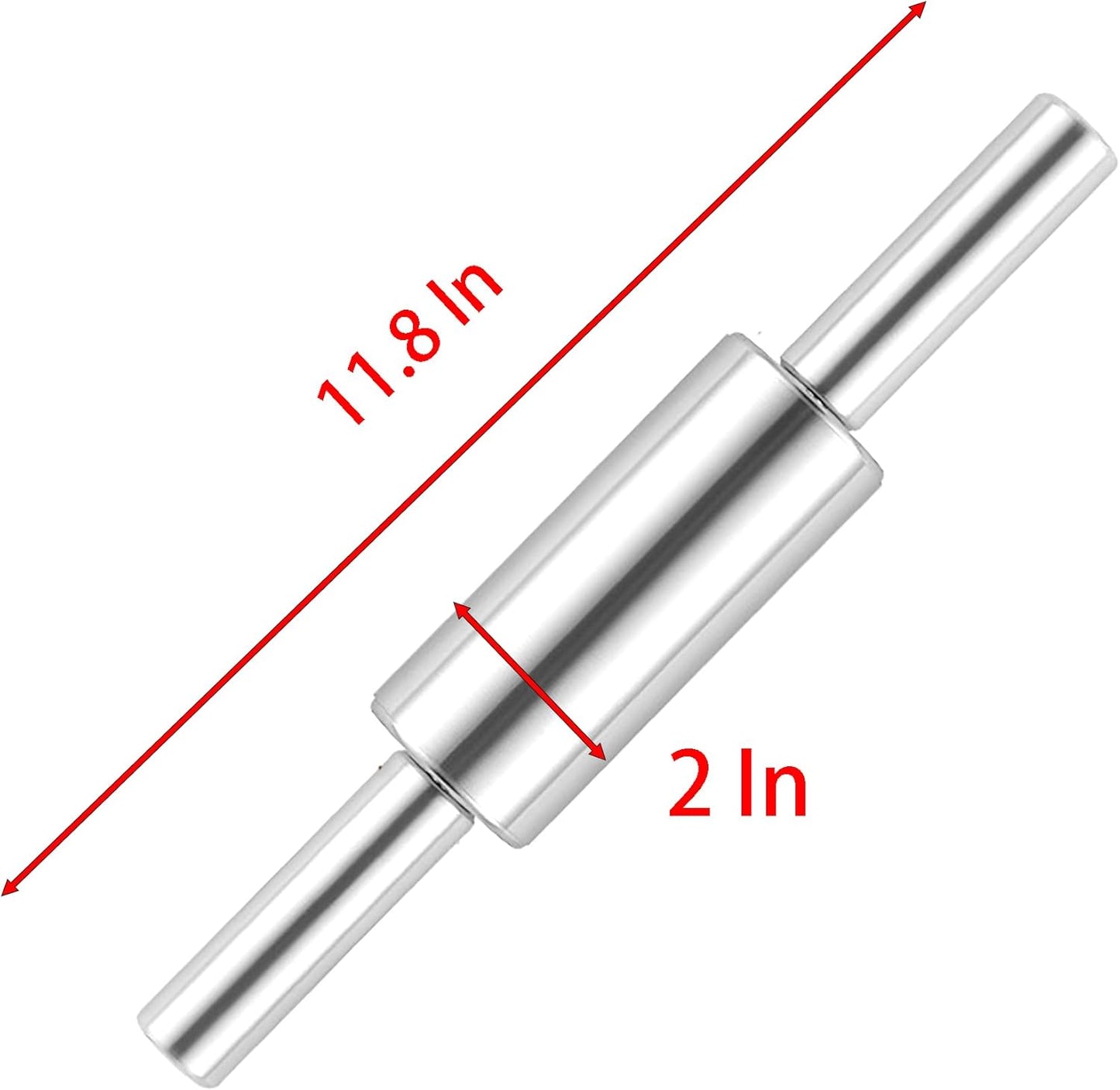 Rolling Pin, 11.8 Inch Stainless Steel for Kneading the Dough of Baking Bread, Pizza, Cookie, Noodles (S)