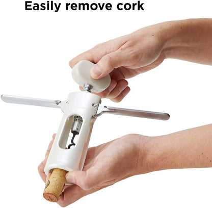 Rabbit Premium Wine Wing Corkscrew Wine Opener and Bottle Opener, Black 2.36 x 1.97 x 7.68 IN