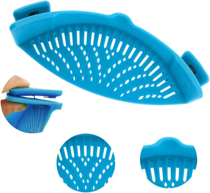 Snap Strainer, DaKuan 2 Packs of Hands-free Clip-on Heat Resistant Colander Pour Spout for Pasta Vegetable Noodles Pot bowl Pan