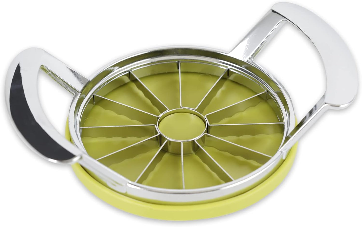 RSVP International Kitchen Tool Collection Core and Slice Apples, Jumbo Slicer, 7.32x4.92", Stainless Steel with Lid