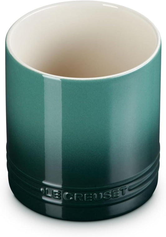 Le Creuset Stoneware Signature Straight Wall Utensil Crock, 1 qt., Sea Salt