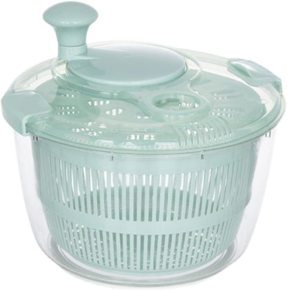 6L stainless steel salad dehydrator, fruit washer, lettuce dehydrators, suitable for home fruit washer and pasta dehydrator, kitchen essential tool (Green)